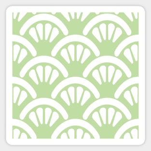 Tea Green Batik Fans Sticker